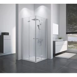 Breuer Eckeinstieg Drehfalttür Elana 8 Silber Matt Klarglas 90 X 90 Cm 5 Breuer Eckeinstieg Drehfalttür Elana 8 Silber Matt Klarglas 90 X 90 Cm -Duschwelt Verkauf 549 2570 elana 8 dtde 1708