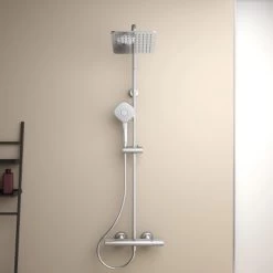 Ideal Standard Duschsystem Mit Brausethermostat Ceratherm T100 Chrom 19 Ideal Standard Duschsystem Mit Brausethermostat Ceratherm T100 Chrom -Duschwelt Verkauf 611676 3049 7