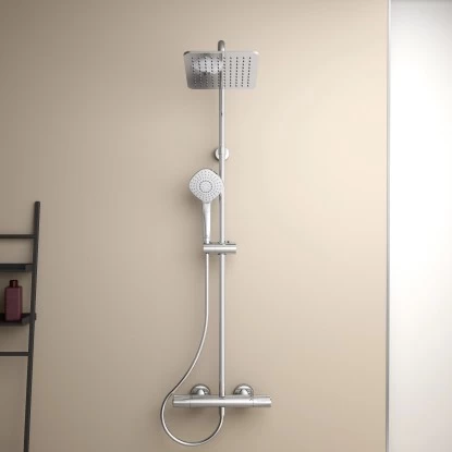 Ideal Standard Duschsystem Mit Brausethermostat Ceratherm T100 Chrom 9 Ideal Standard Duschsystem Mit Brausethermostat Ceratherm T100 Chrom – Bild 7