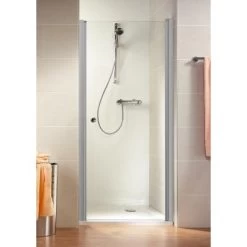 Schulte ExpressPlus Drehtür In Nische Garant Alu Natur Rechts 200x100cm