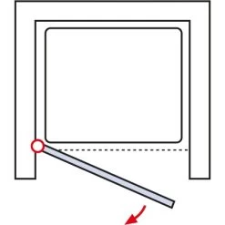 Schulte ExpressPlus Drehtür In Nische Garant Alu Natur Rechts 200x100cm -Duschwelt Verkauf 63368 2053 4060991056079 6