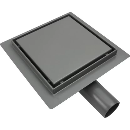 VerosanPro Duschrinne-Bodenablauf Nakia Quadratisch Matt Hellgrau 15 Cm X 15 Cm 3 VerosanPro Duschrinne-Bodenablauf Nakia Quadratisch Matt Hellgrau 15 Cm X 15 Cm