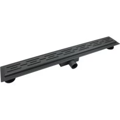 VerosanPro Duschrinne Nakia DR1 Komplettset Designrost Matt Dunkelgrau 80 Cm