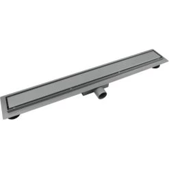 VerosanPro Duschrinne Nakia DR2 Komplettset Inkl. Designrost Matt Hellgrau 80 Cm