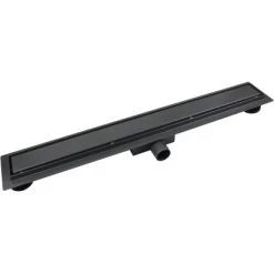 VerosanPro Duschrinne Nakia DR2 Komplettset Designrost Matt Dunkelgrau 90 Cm