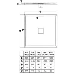 Duschwanne Fashion-R 80 Cm X 100 Cm 8 Duschwanne Fashion-R 80 Cm X 100 Cm -Duschwelt Verkauf 675083 3209 3