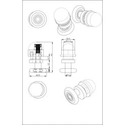 Einzelrolle Für Duschkabinen 4er-Set 4 Mm Glasstärke -Duschwelt Verkauf 702422 4633 3