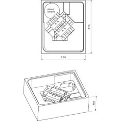Duschwannenträger Für Ottofond Elba 90 Cm X 75 Cm -Duschwelt Verkauf 765854 4034 17014463 2