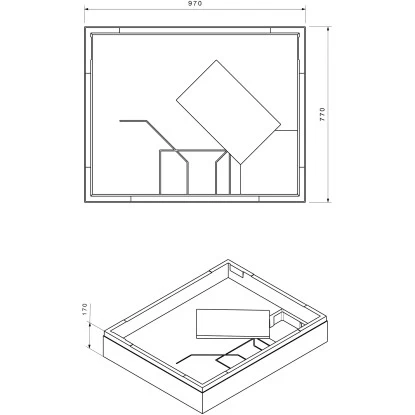 Duschwannenträger Für Ottofond Samos 100 Cm X 80 Cm 4 Duschwannenträger Für Ottofond Samos 100 Cm X 80 Cm – Bild 2