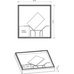 Duschwannenträger Für Ottofond Maui Q 90 -Duschwelt Verkauf 765889 4034 17014481 2