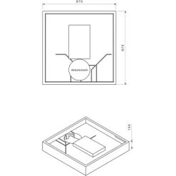 Duschwannenträger Für Ottofond Plateau 90 Cm X 90 Cm -Duschwelt Verkauf 765897 4034 17014489 2