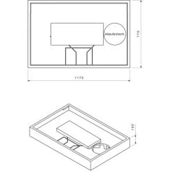 Duschwannenträger Für Ottofond Plateau 120 Cm X 80 Cm -Duschwelt Verkauf 765901 4034 17014492 2