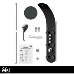 Eisl Duschpaneel Karibik 3 In 1 Mit Regendusche Sechs Massagedüsen Schwarz -Duschwelt Verkauf 7663602 2759 5