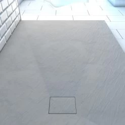 Aurlane Duschtasse "Stone" 140 X 90 Grau