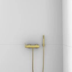 Ideal Standard Brausehalter Idealrain Atelier Gold Eckig Für Handbrause -Duschwelt Verkauf 887364 3049 4