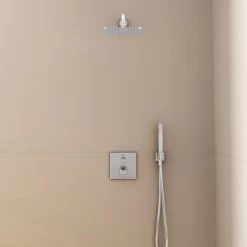 Ideal Standard Brausehalter Idealrain Atelier Chrom Eckig Für HB + Schlauch -Duschwelt Verkauf 887383 3049 4