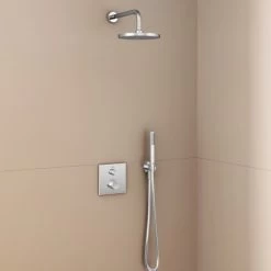 Ideal Standard Brausehalter Idealrain Atelier Chrom Rund Für HB + Schlauch -Duschwelt Verkauf 887443 3049 11