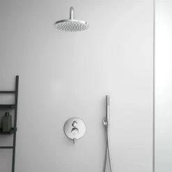 Ideal Standard Brausehalter Idealrain Atelier Chrom Rund Für HB + Schlauch -Duschwelt Verkauf 887443 3049 9