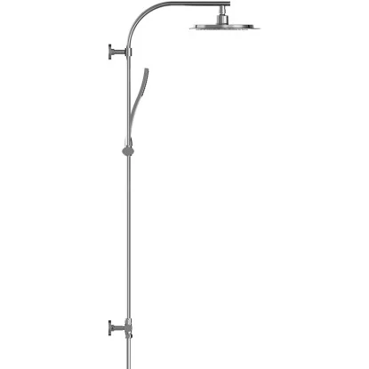 Eisl Duschset Stiloval Duschsäule Mit Regendusche Und Handbrause Chrom 3 Eisl Duschset Stiloval Duschsäule Mit Regendusche Und Handbrause Chrom – Bild 2