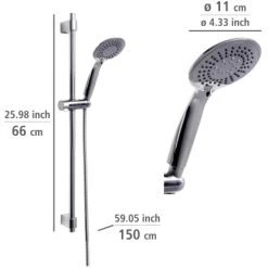 Wenko Brauseset Young Chrom -Duschwelt Verkauf 903234 1068 07