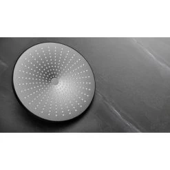 Wenko Regenduschkopf Ultimate Shower Schwarz/Grau Ø 25 Cm -Duschwelt Verkauf 903630 1068 07