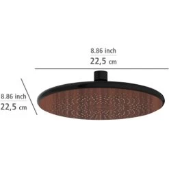 Wenko Regenduschkopf Watersaving Wood Ø 22,5 Cm -Duschwelt Verkauf 903683 1068 06