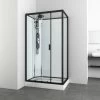 Sanotechnik Komplettdusche Epic Schwarz 225 Cm X 120 Cm X 80 Cm -Duschwelt Verkauf 952529 4633 CL52 1