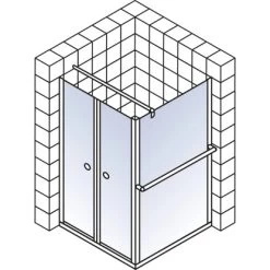 Schulte Garant Seitenwand Für Pendeltür 200 Cm X 90 Cm Echtglas Bella -Duschwelt Verkauf 964226 4081 2