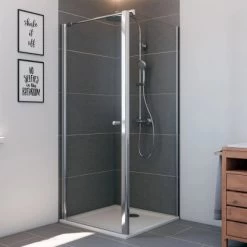 Breuer Drehtür Links Für Seitenwand Elana 6 Weiß Klarglas 75 Cm