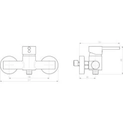Schütte Design-Duscharmatur Atlanta Chrom -Duschwelt Verkauf aturatlantachrom Zeichnung